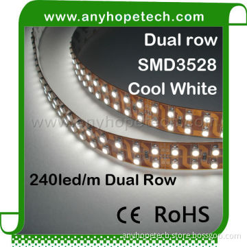 Dual row high brightness 240leds per meter 6500K led strip light